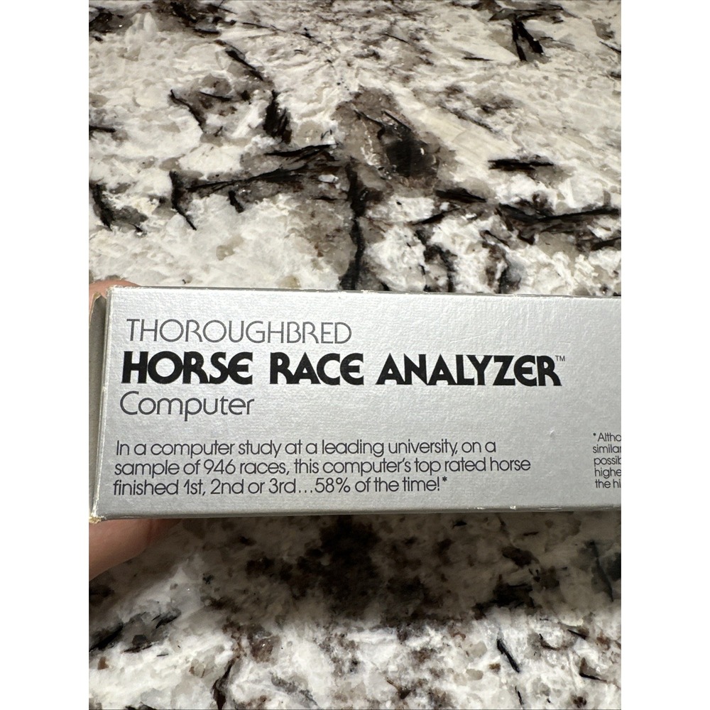 Vintage THOROUGHBRED HORSE RACE ANALYZER HANDICAPPING COMPUTER No 9091 Works! - Picture 5 of 12